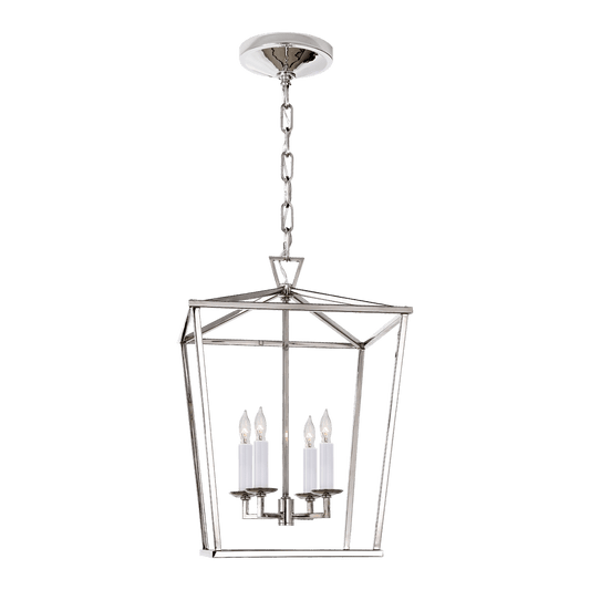 Darlana Small Lantern - Polished Nickel