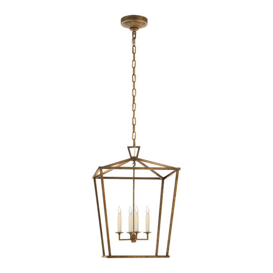 Darlana Medium Lantern - Gilded Iron