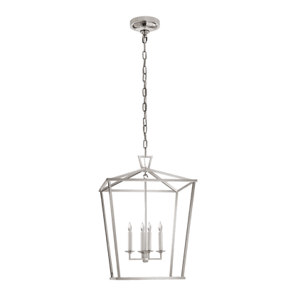 Darlana Medium Lantern - Polished Nickel