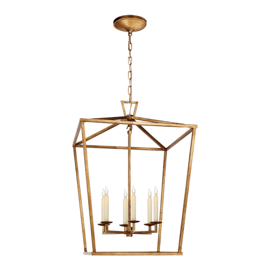 Darlana Large Lantern - Gilded Iron | Outlet