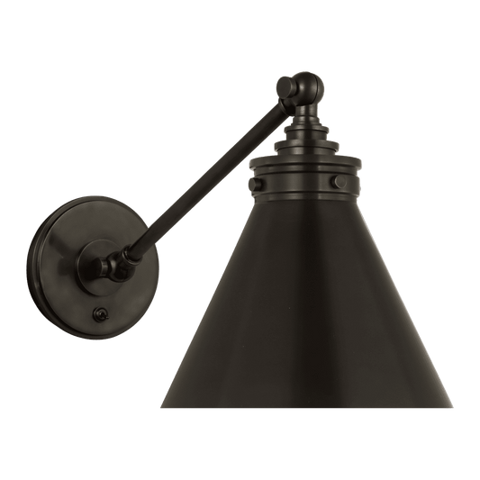 Parkington Single Library Wall Light - Bronze