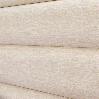 Camilla Luxury Panelled Upholstered Bed - Stone