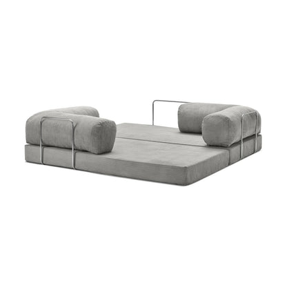 Nubo Compressed Grey Sofa - Compact Modern Design