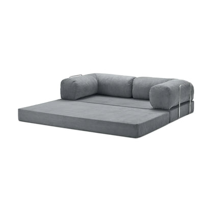 Nubo Compressed Gray Deep Tone Sofa - Same compact design, stylish appearance.