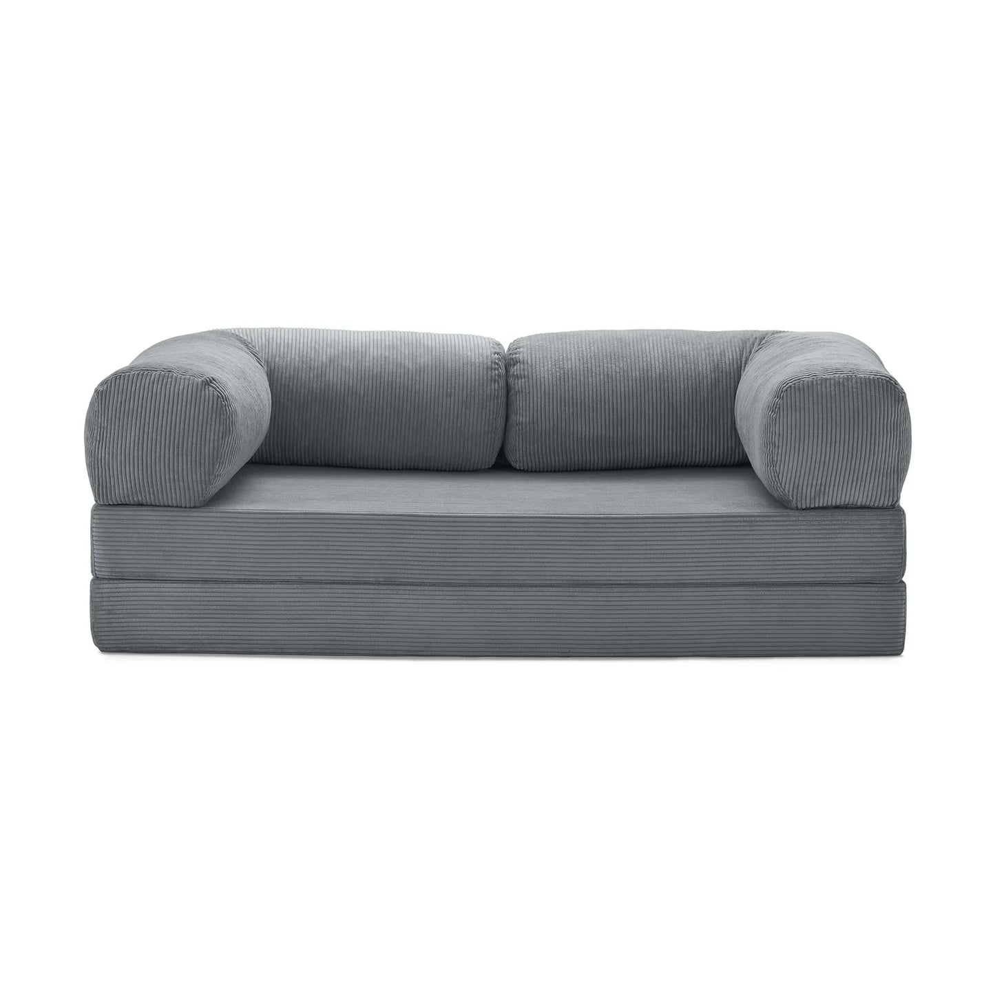 Nubo Compressed Gray Deep Tone Sofa - Same compact design, stylish appearance.