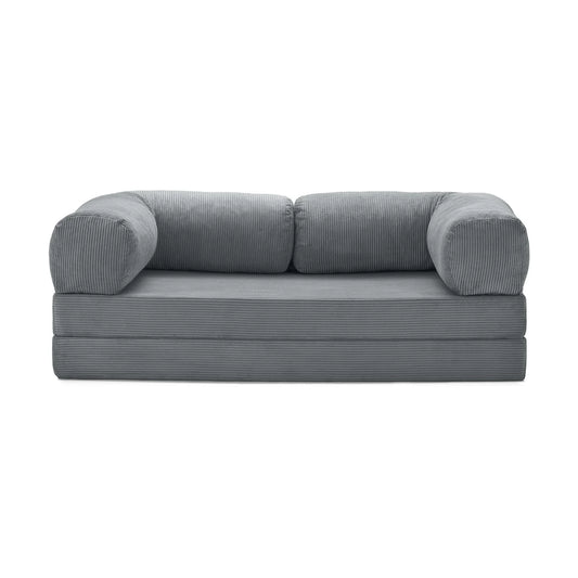 Nubo Compressed Gray Deep Tone Sofa - Same compact design, stylish appearance.