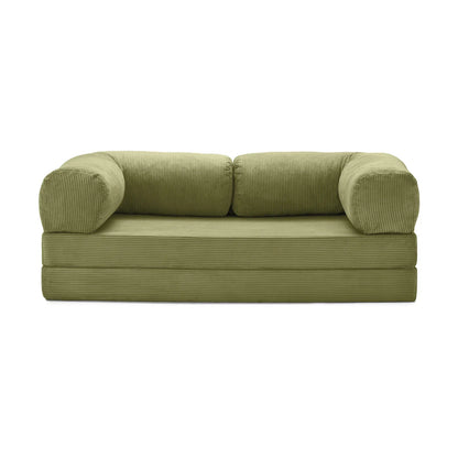 Nubo Compressed Sofa in Olive Green - Compact Design