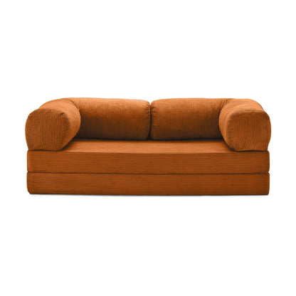 Nubo Compressed Orange Sofa: Space-Saving Design