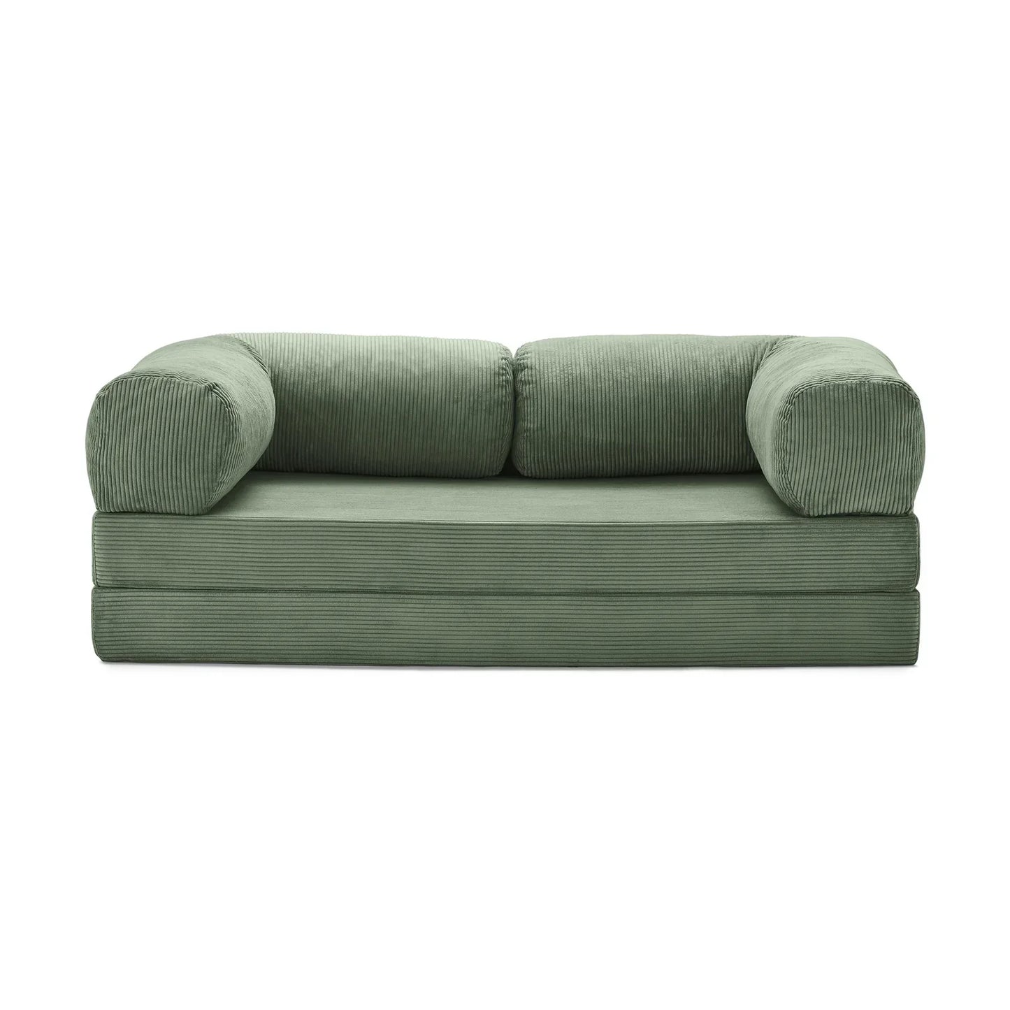 Nubo Compressed Sofa in Sage Green: Compact & Stylish Design