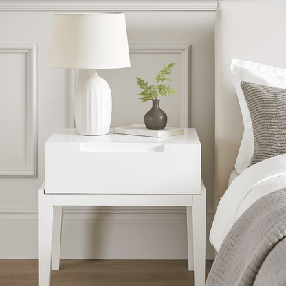 Orchid Bedside Table - White