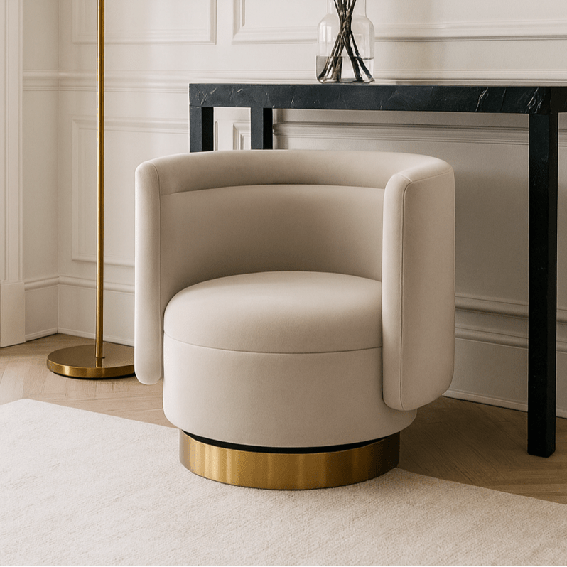 Studio 21 Chair - Kaster Pebble Velvet