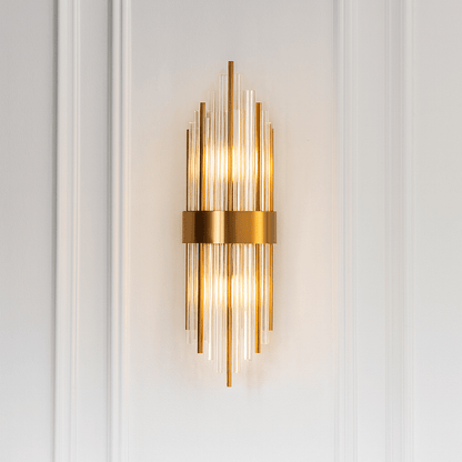Clarins Wall Lamp - Brass & Clear