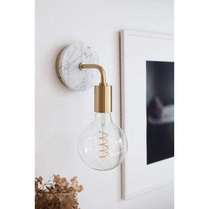 Chloe 1 Light Wall Sconce - Aged Brass