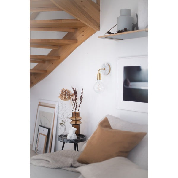 Chloe 1 Light Wall Sconce - Aged Brass