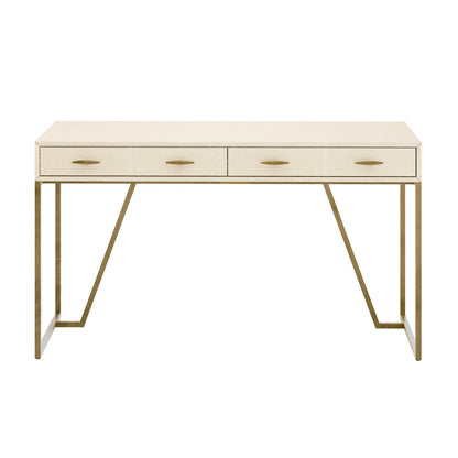 Hampton Desk - Ivory Shagreen