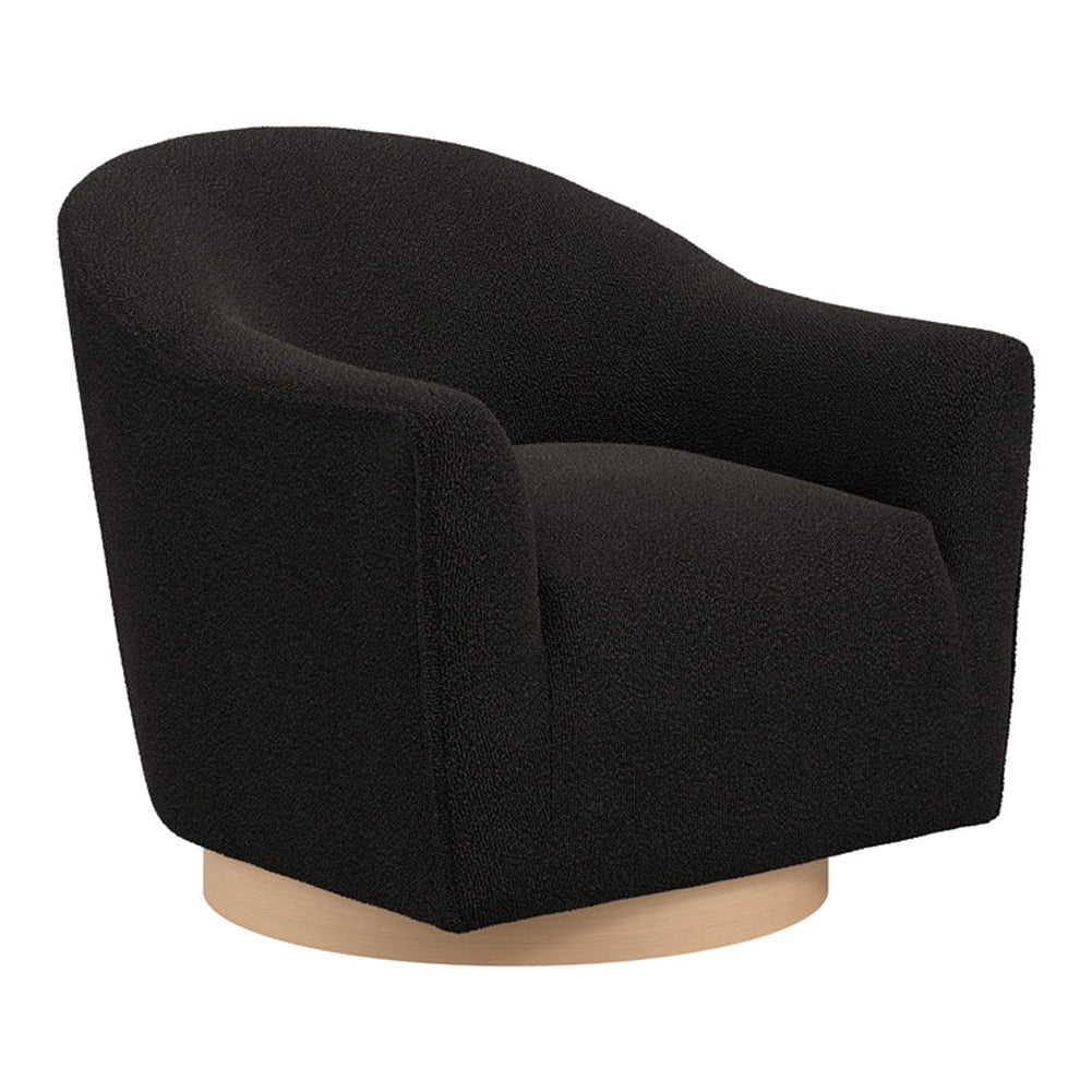 Bayside Swivel Accent Chair - Black