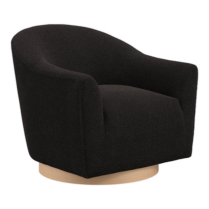 Bayside Swivel Accent Chair - Black
