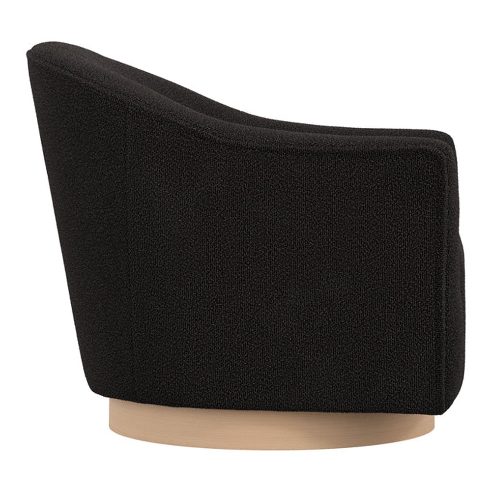 Bayside Swivel Accent Chair - Black