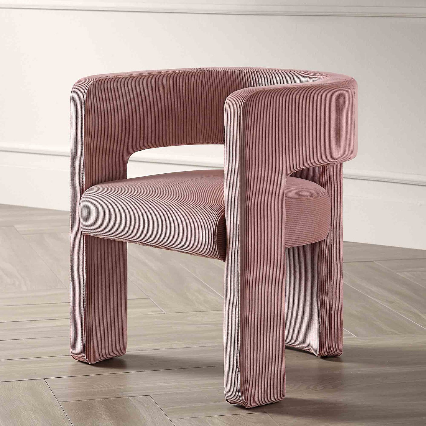 Greenwich Dusty Pink Corduroy Dining Chair