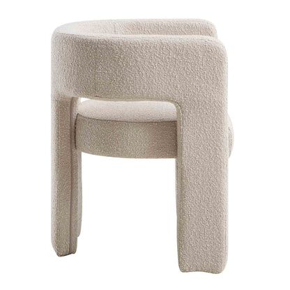 Greenwich Light Taupe Boucle Dining Chair
