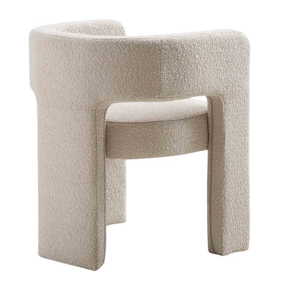 Greenwich Light Taupe Boucle Dining Chair