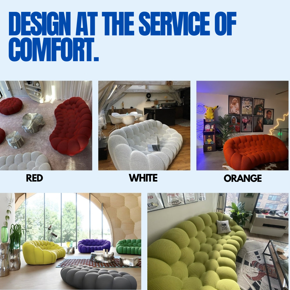 Lumo Classic 2-Seat Marine Bubble Sofa: Compressed Design