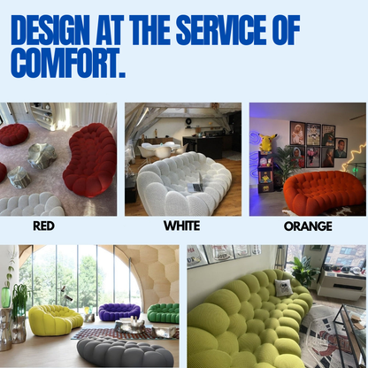 Lumo Classic 2-Seat Marine Bubble Sofa: Compressed Design