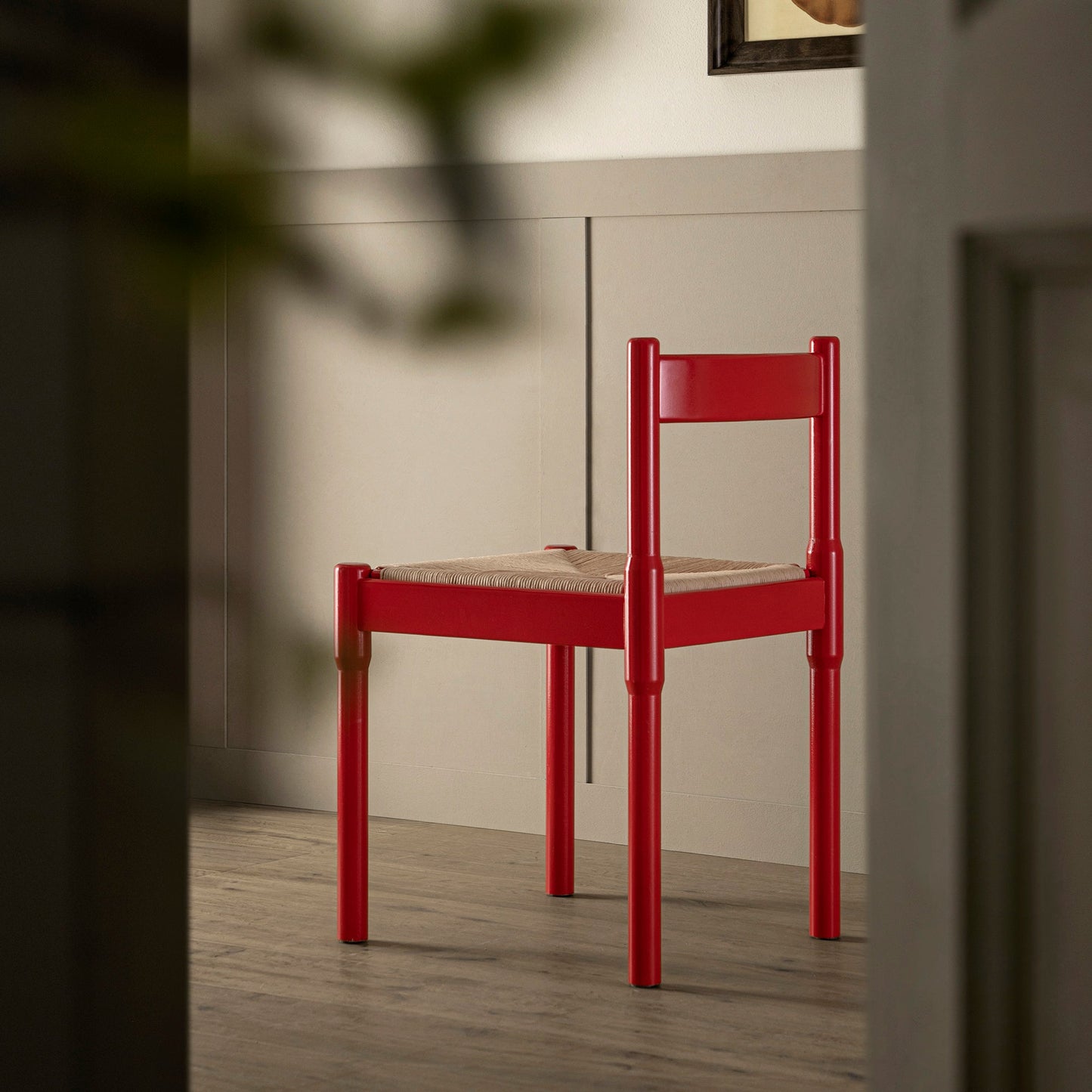 Minley 2-in-1 Dining Chair, Red High Gloss
