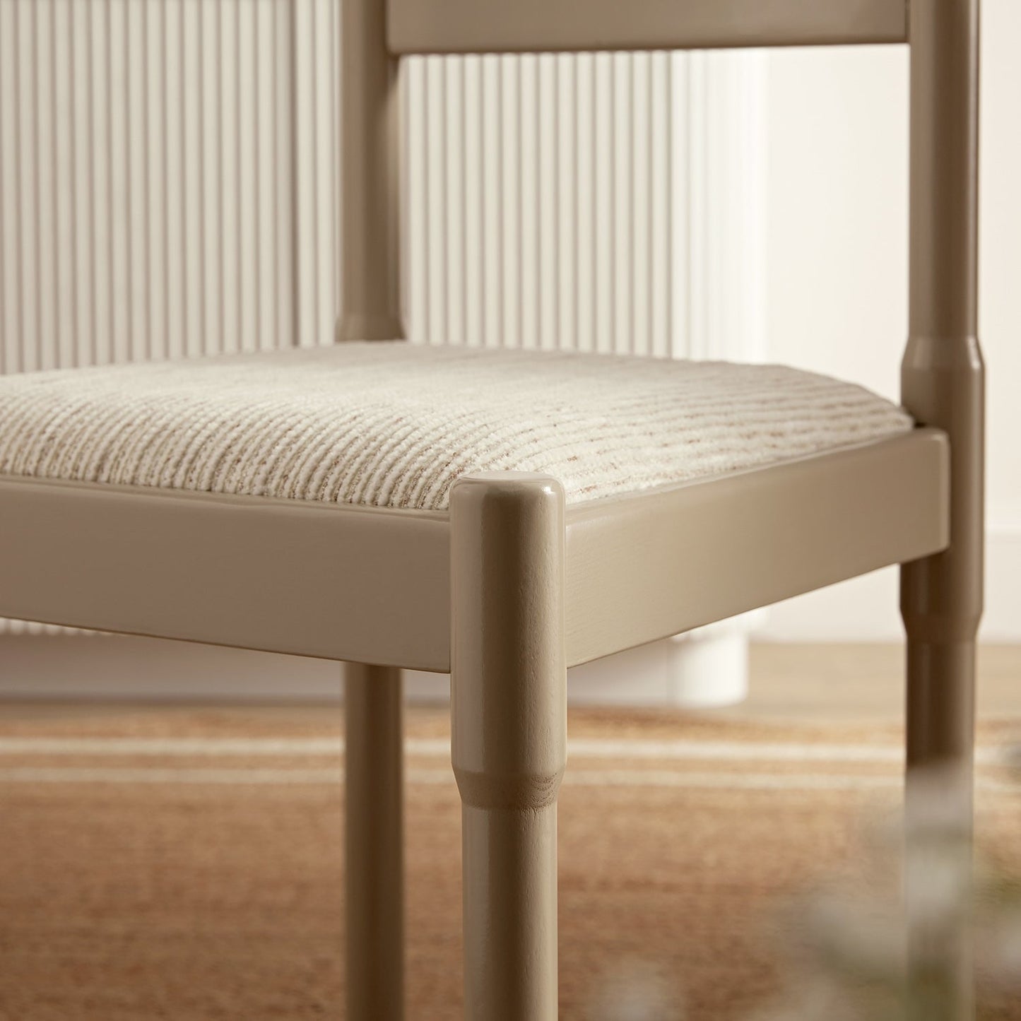 Minley 2-in-1 Dining Chair, Light Taupe High Gloss