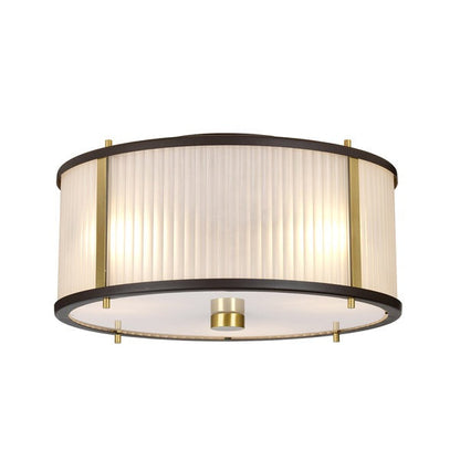 Corona 3 Light Pendant Light - Bronze, Dark Brown & Aged Brass