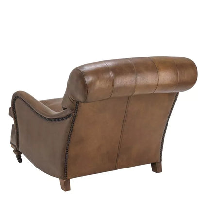 Caledonian Club Chair - Tobacco Leather