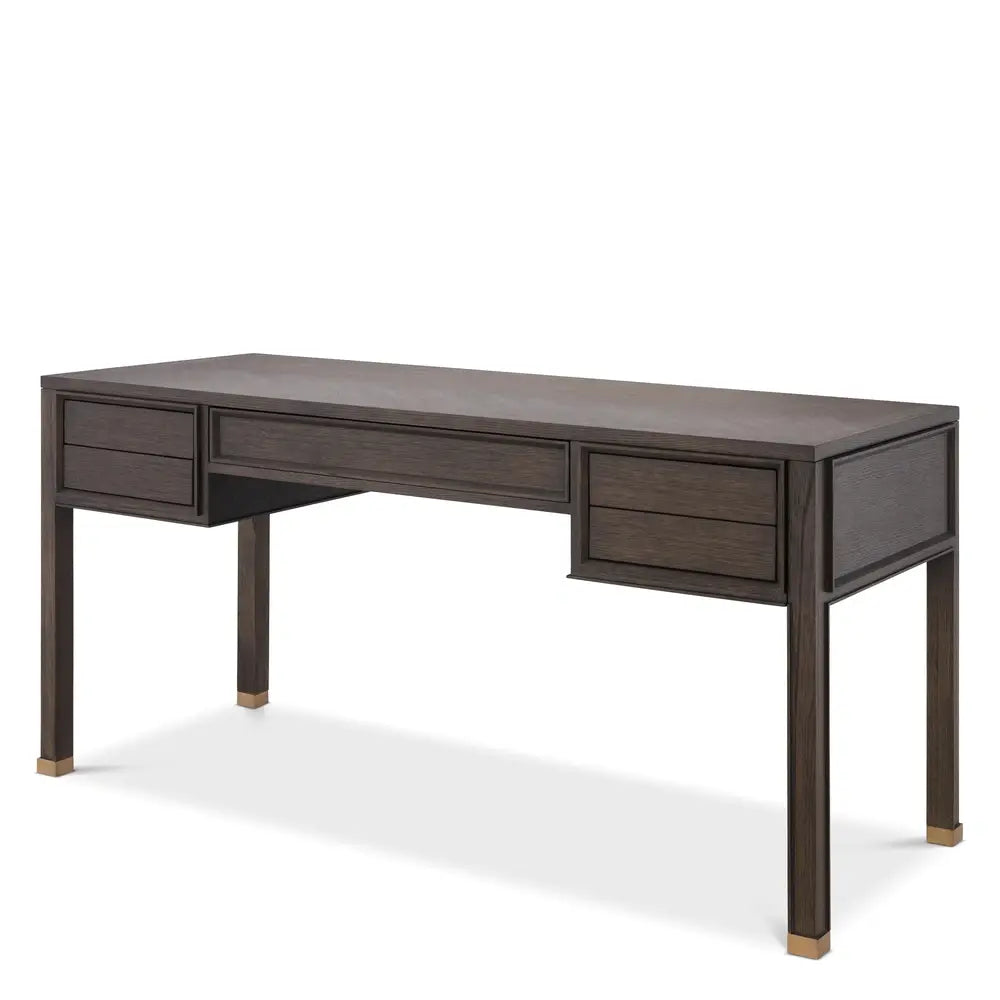 Melchior Desk - Brown Oak Veneer