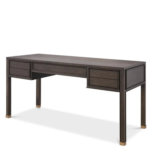 Melchior Desk - Brown Oak Veneer
