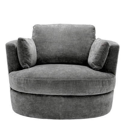 Clarissa Swivel Chair - Clarck Grey