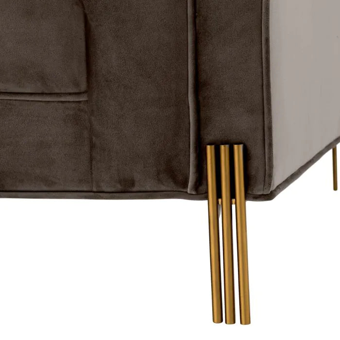 Sienna Chair -  Savona Grey Velvet