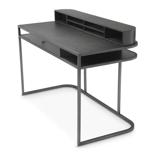 Highland Desk - Charcoal Brown Oak Veneer