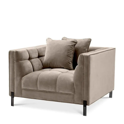Sienna Chair - Savona Greige Velvet