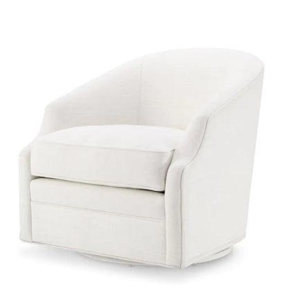 Gustav Swivel Chair - Avalon White