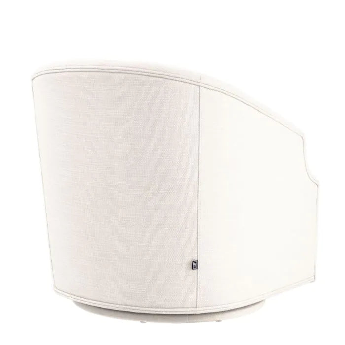 Gustav Swivel Chair - Avalon White