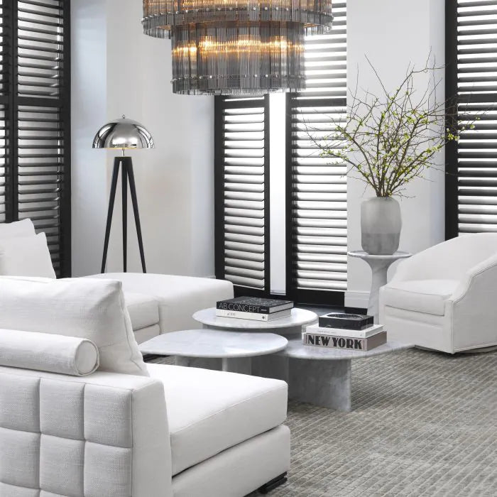 Gustav Swivel Chair - Avalon White