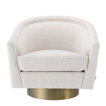 Catene Swivel Chair - Bouclé Cream
