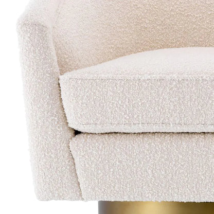 Catene Swivel Chair - Bouclé Cream
