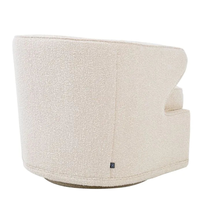 Dorset Swivel Chair - Bouclé Cream