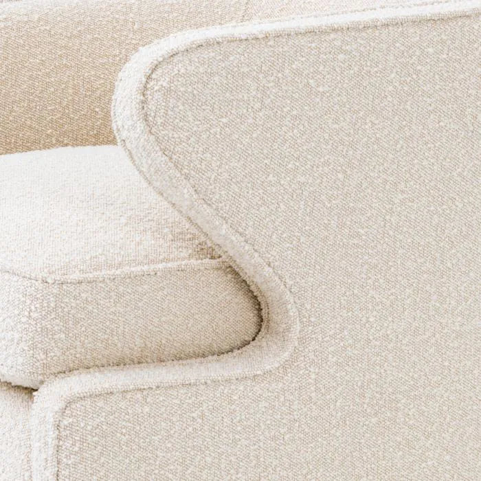 Dorset Swivel Chair - Bouclé Cream
