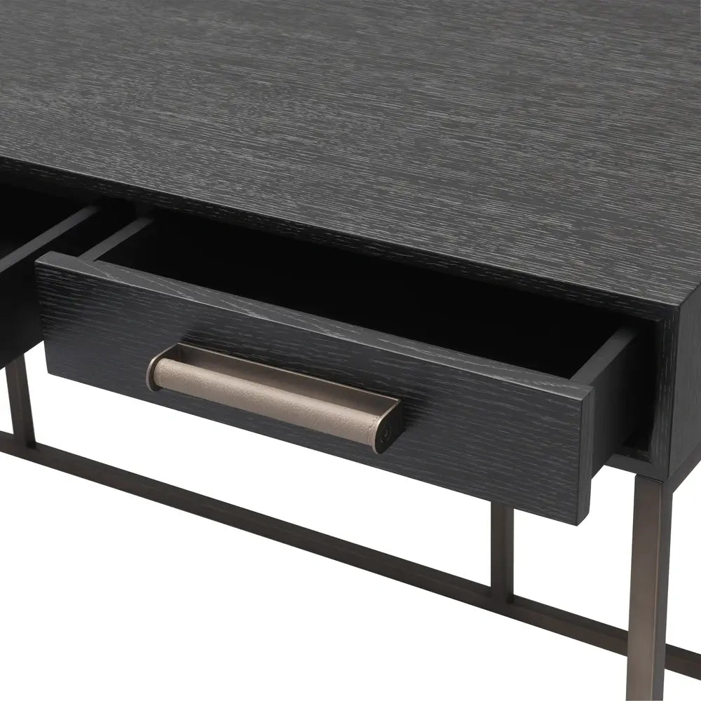 Larsen Desk - Charcoal Grey Oak Veneer