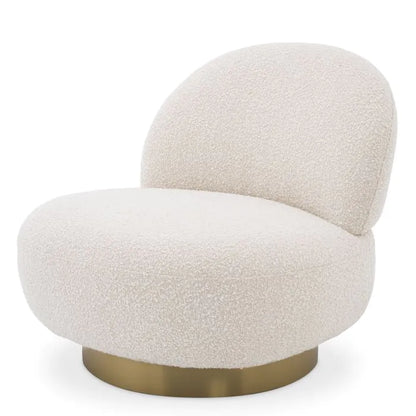 Clément Swivel Chair - Bouclé Cream