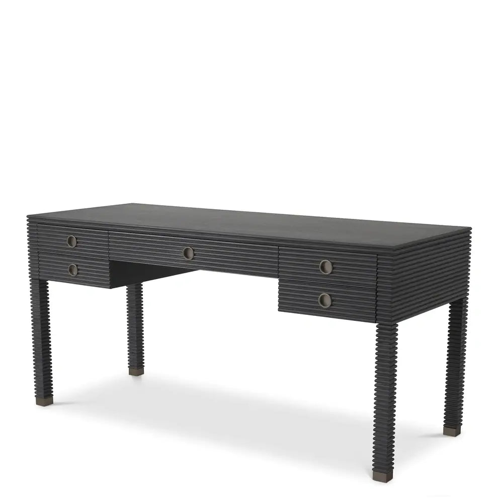 Dimitrios Desk - Charcoal Grey Oak Veneer