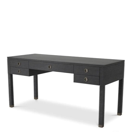Dimitrios Desk - Charcoal Grey Oak Veneer