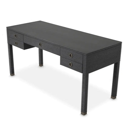 Dimitrios Desk - Charcoal Grey Oak Veneer