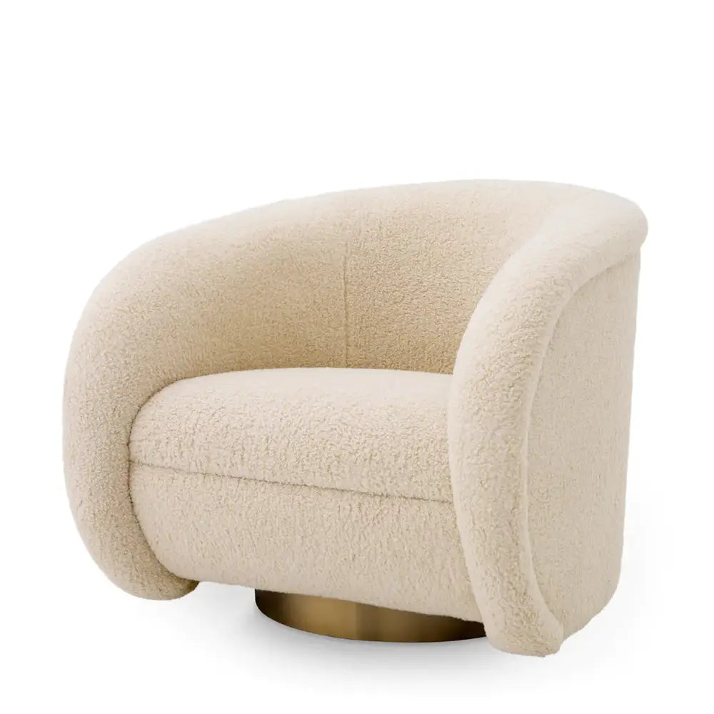 Cristo Swivel Chair - Brisbane Cream